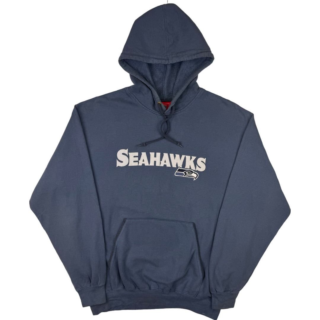 NFL Seahawks Embroidered Hooded Sweatshirt Blue