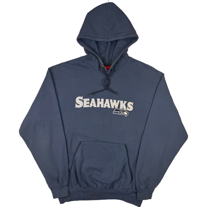 NFL Seahawks Embroidered Hooded Sweatshirt Blue