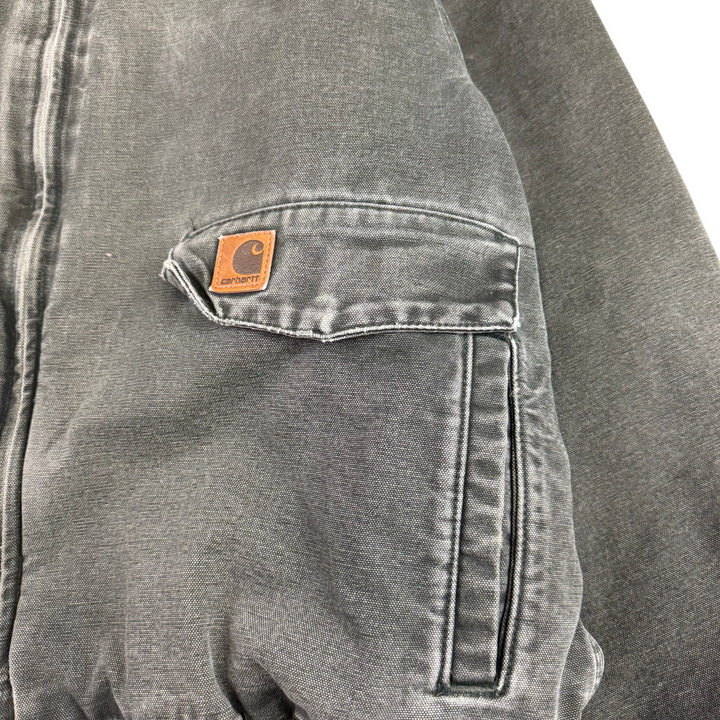 Vintage Carhartt Full-Zip Workwear Jacket Faded Green J165 MOS