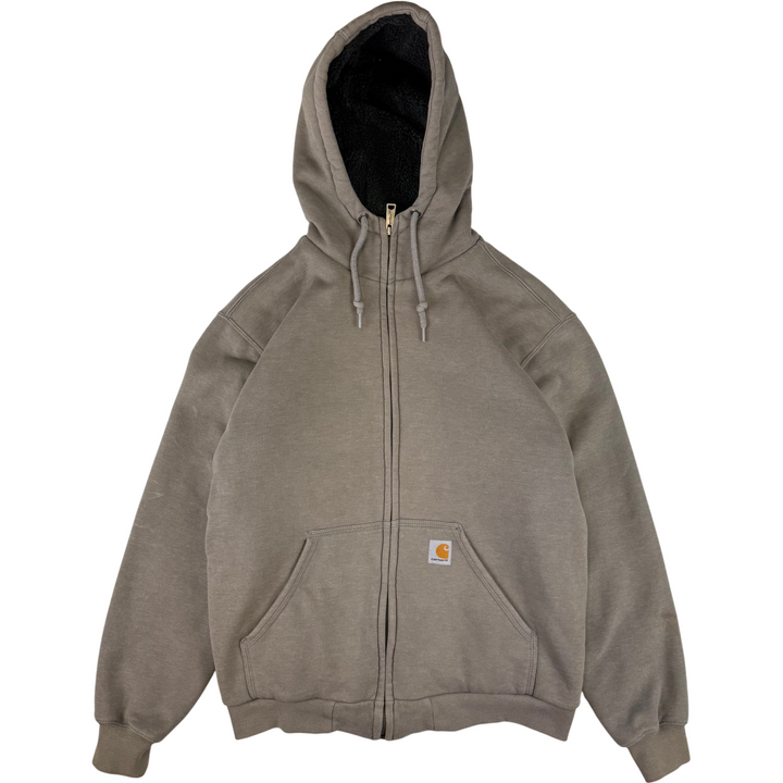 Carhartt Full-Zip Fleeced Hoodie Grey