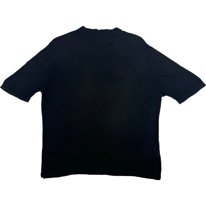 Vintage Burberry Embroidered Logo T-shirt Black