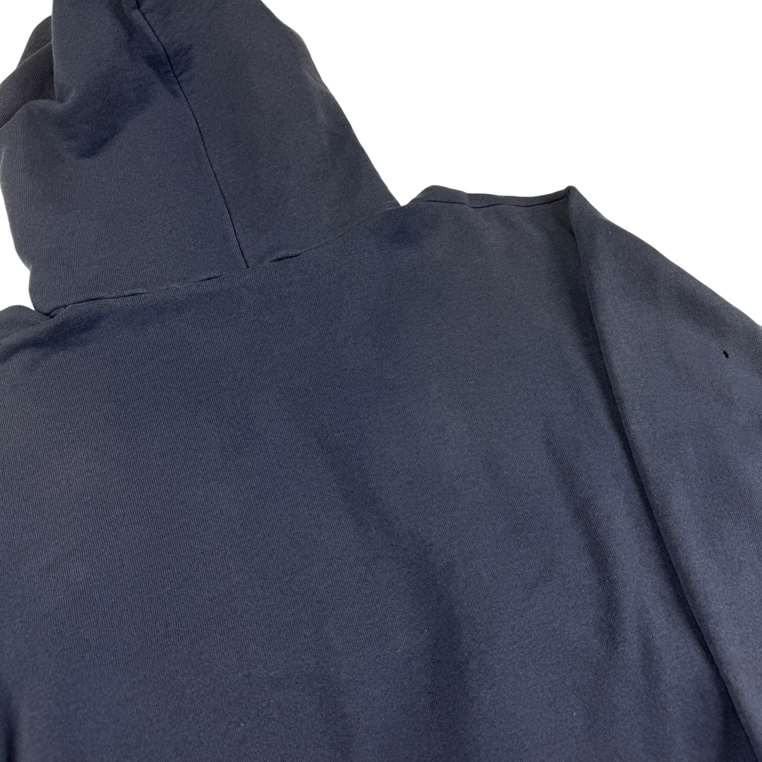 Vintage 90's Logo 7 Michigan Wolverines Pullover Hoodie navy