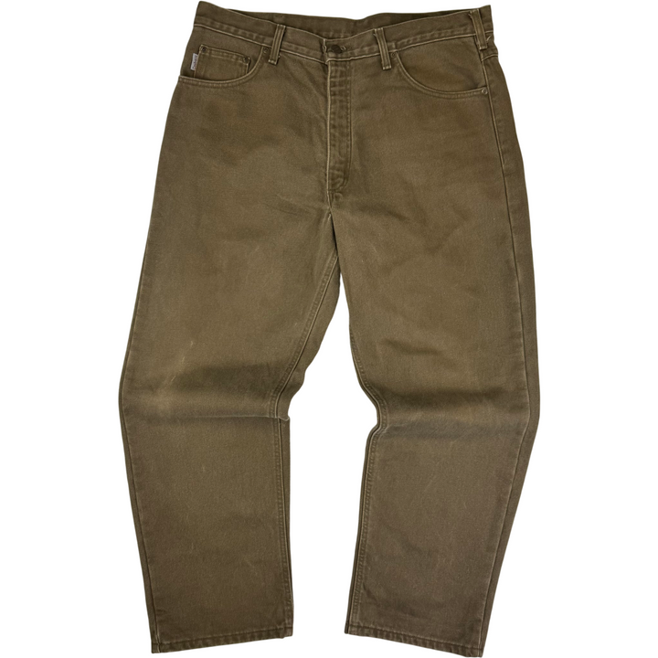Carhartt Flannel Lined Jeans Brown