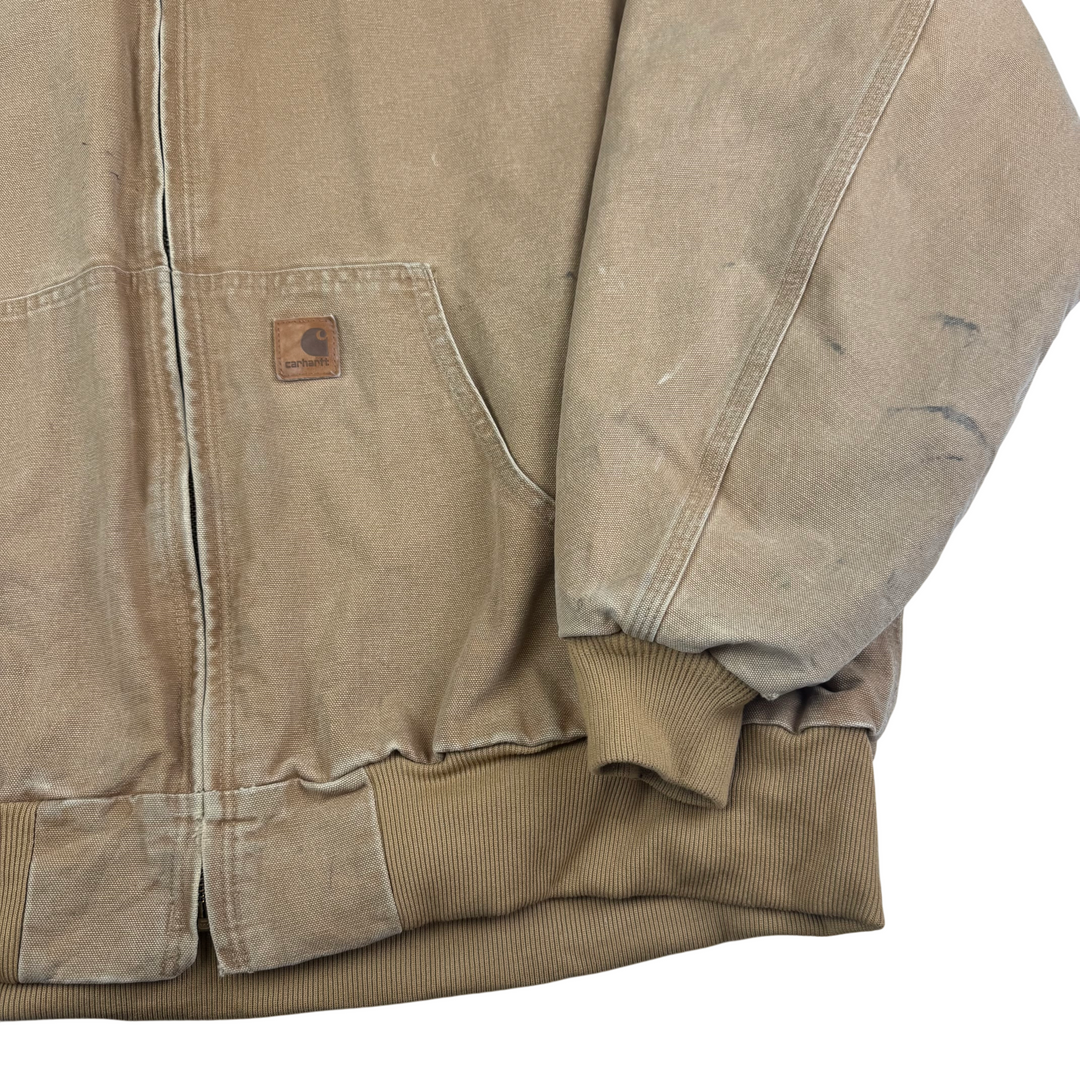 Carhartt Active Full-Zip Workwear Hooded Jacket Brown J28 CML