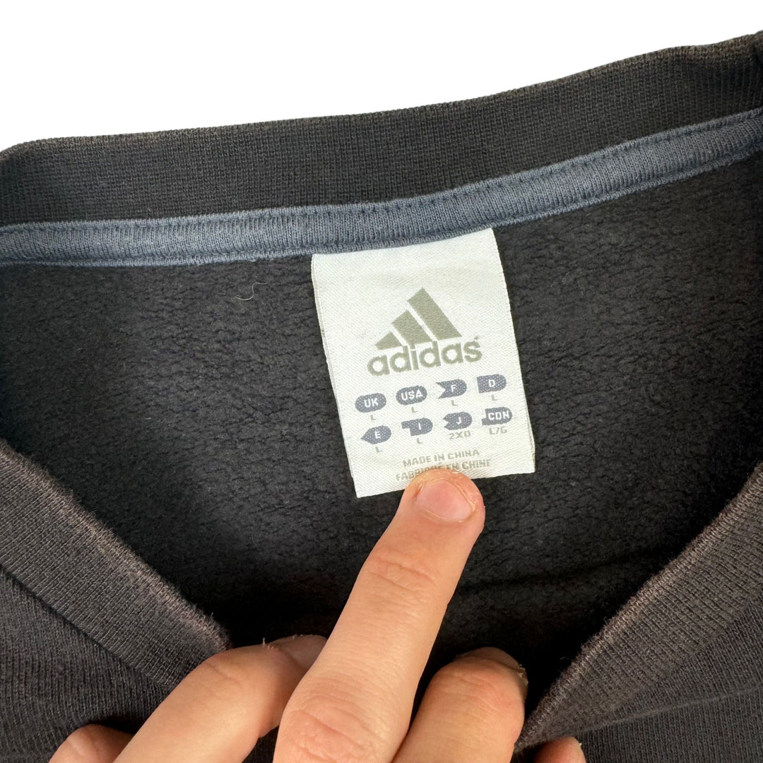 Adidas Spell Out Logo Sweatshirt Black