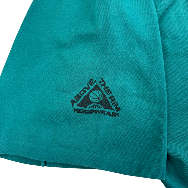 Vintage 90's Reebok Above The Rim Graphic T-shirt Teal