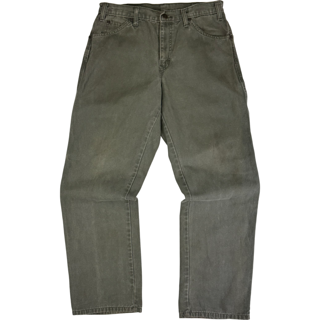 Dickies Carpenter Workwear Trousers Green