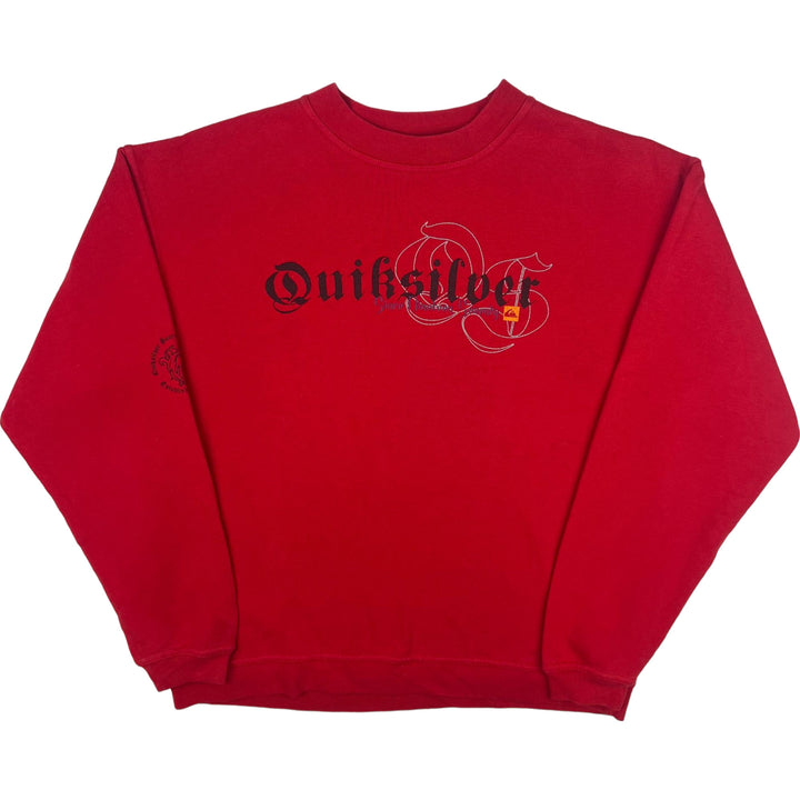 Vintage Quiksilver Since 1970  Logo Sweatshirt Red