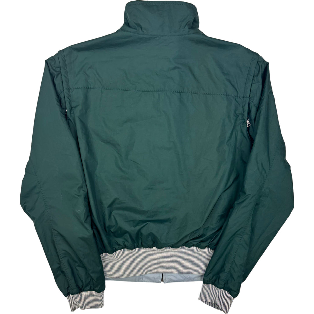 Prada Sport Reversible Convertible Bomber Jacket Green Grey Rare