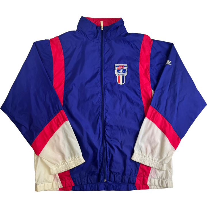 Vintage Nike 90's Full-Zip Track Jacket Blue Red