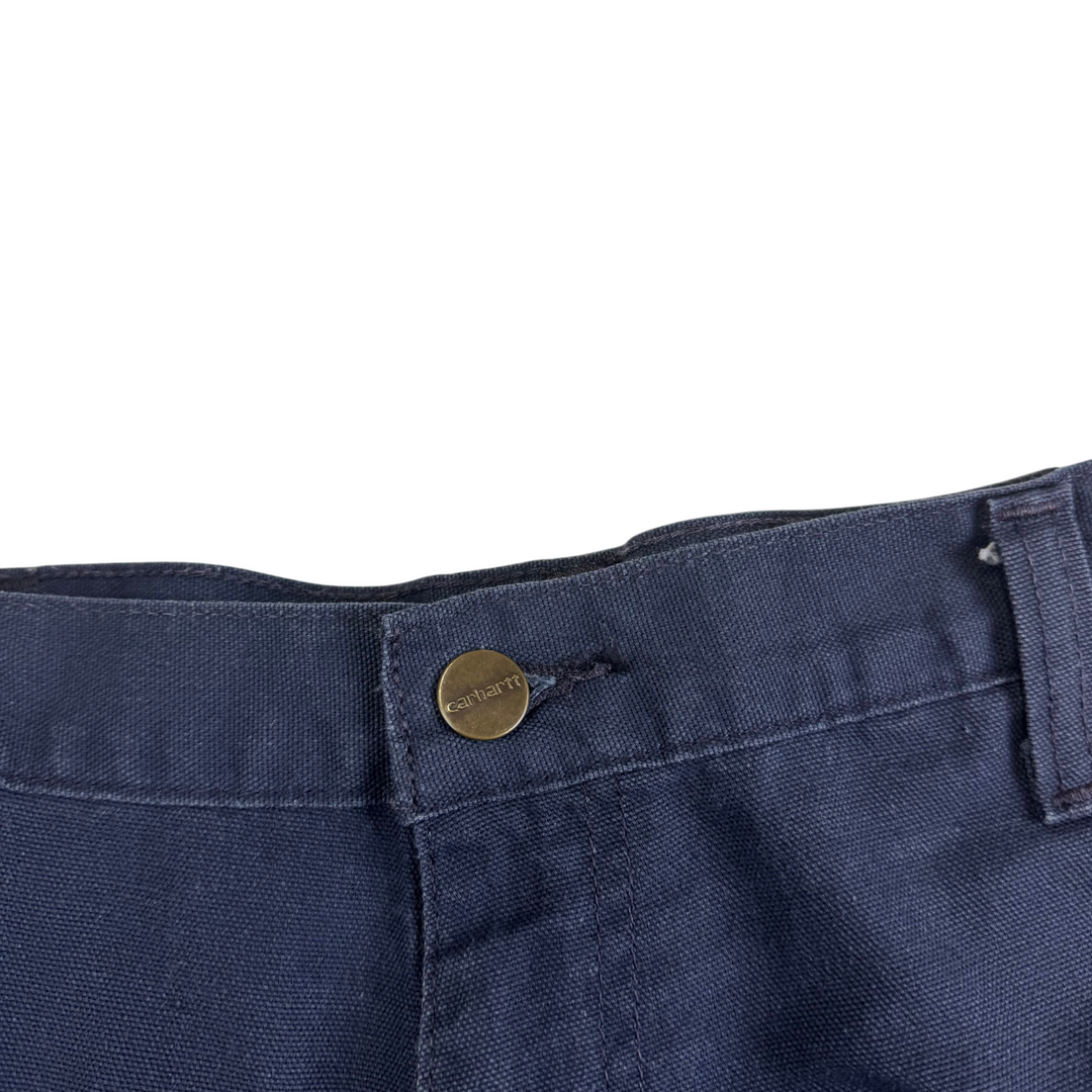 Carhartt Wide Leg Workwear Trousers Navy