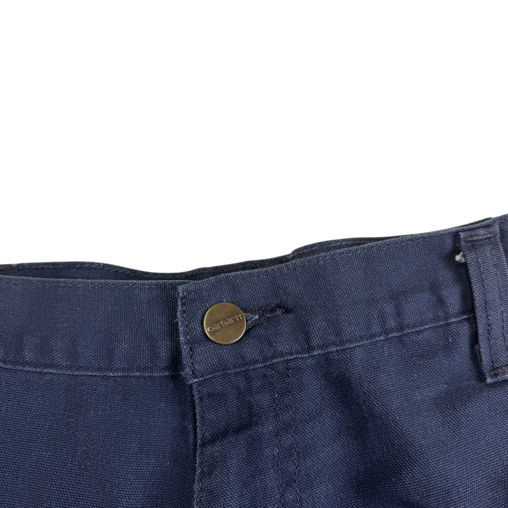 Carhartt Wide Leg Workwear Trousers Navy