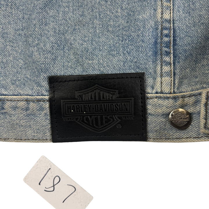 Vintage Harley-Davidson Denim Jacket Blue