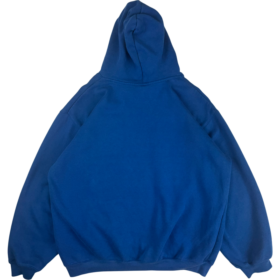 Vintage 90's Nike Duke Embroidered Pullover Hoodie Blue
