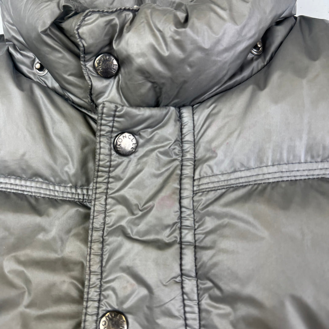 Moncler Quilted Down Puffer Jacket Grey Kids Aged 8