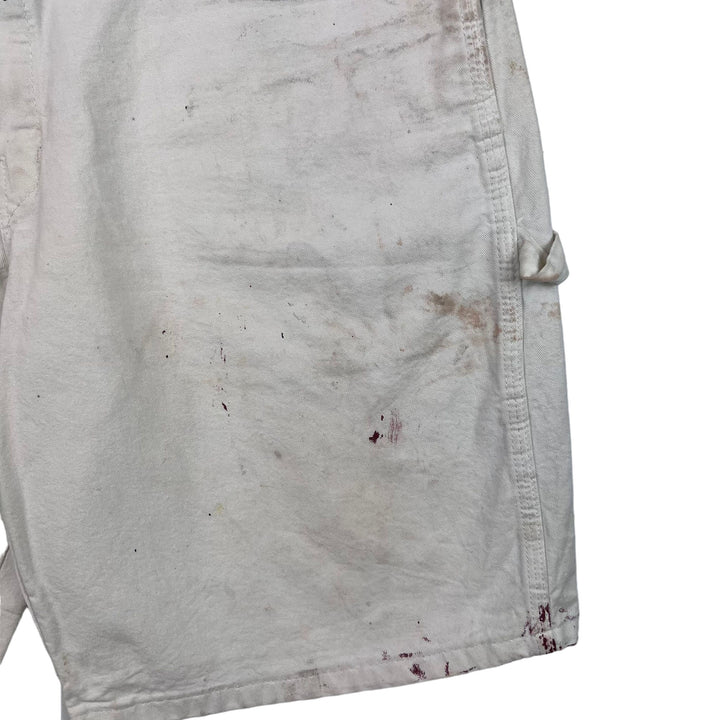 Dickies Distressed Painter Shorts Sherwin Williams White