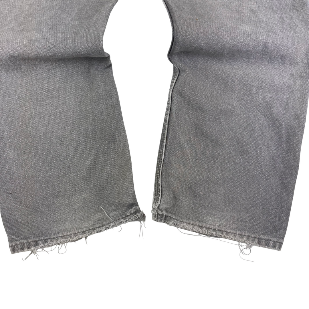 Carhartt Double Knee Original Fit Workwear Carpenter Trousers Grey