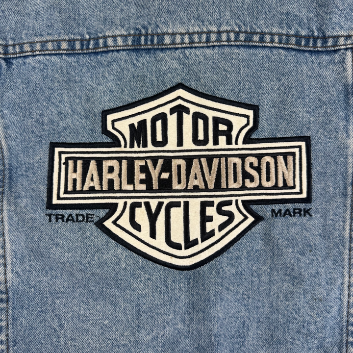 Vintage Harley-Davidson Denim Jacket Blue