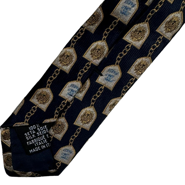 Chanel Paris Chain Patterned Silk Tie