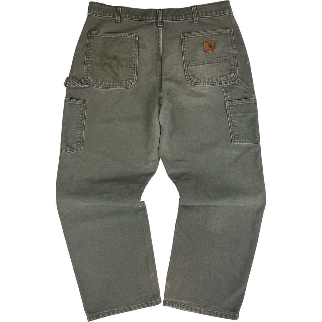 Carhartt Carpenter Dungaree Fit Workwear Trousers Green