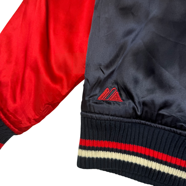 Vintage Majestic Cooperstown Boston Red Sox MLB Varsity Jacket Navy Red