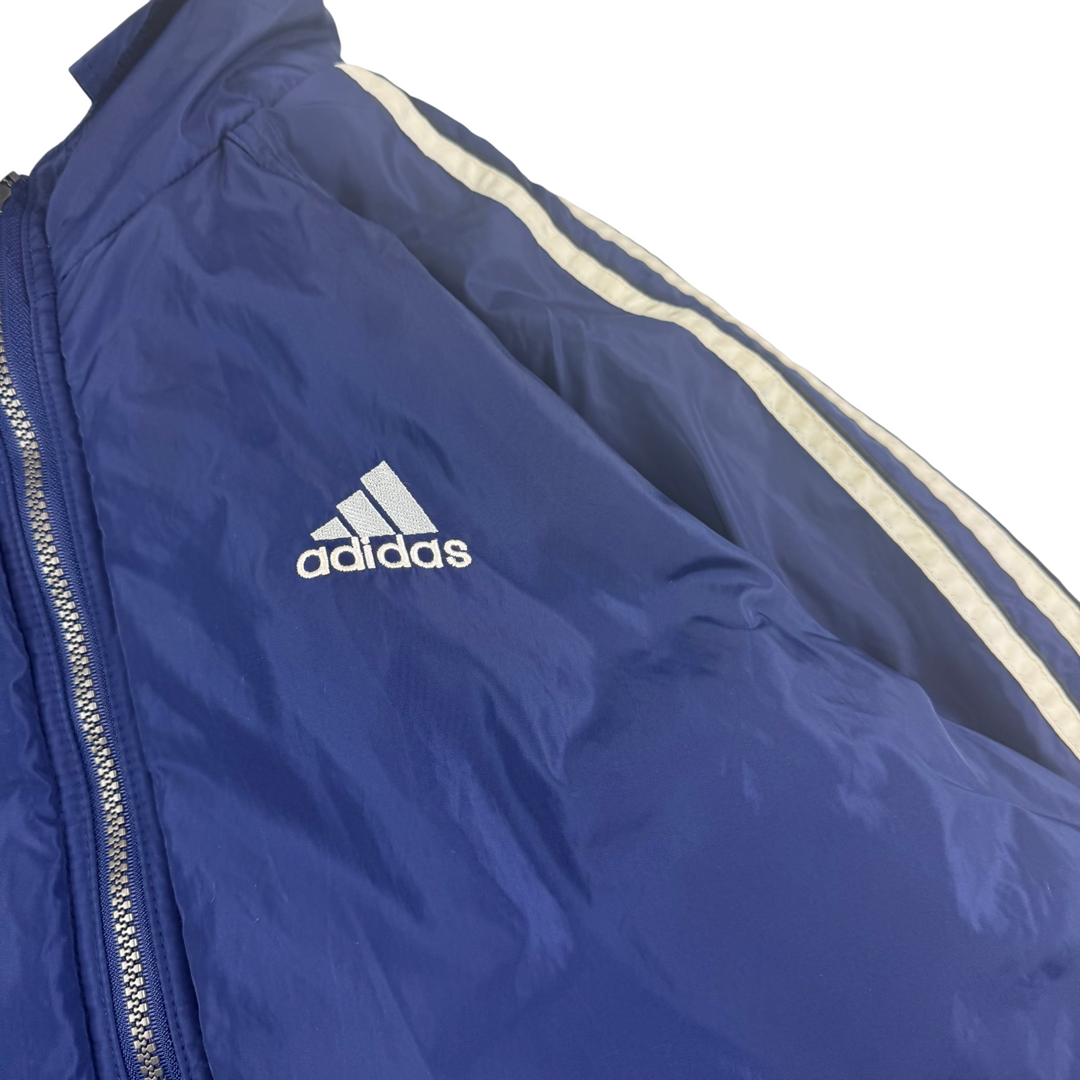 Adidas 90's Reversible Full-Zip Hooded Jacket Grey Navy