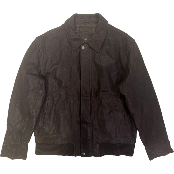Cherokee Leather Biker Jacket Black