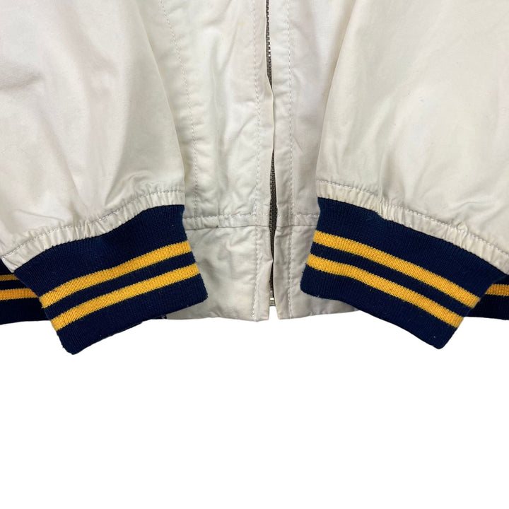 Stussy Squadron "Screwballs" Varsity Bomber Jacket Cream