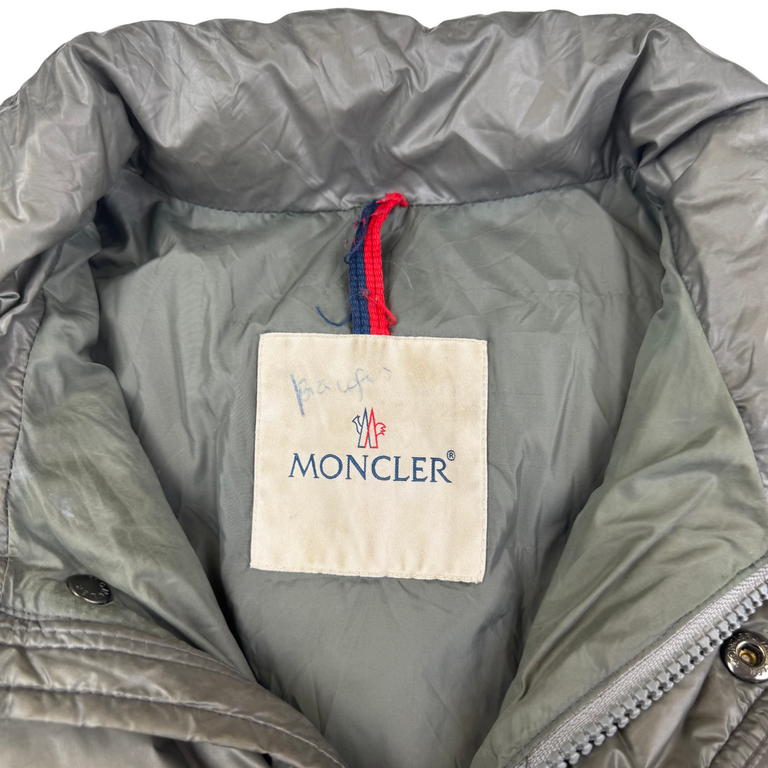 Moncler Quilted Down Puffer Jacket Grey Kids Aged 8