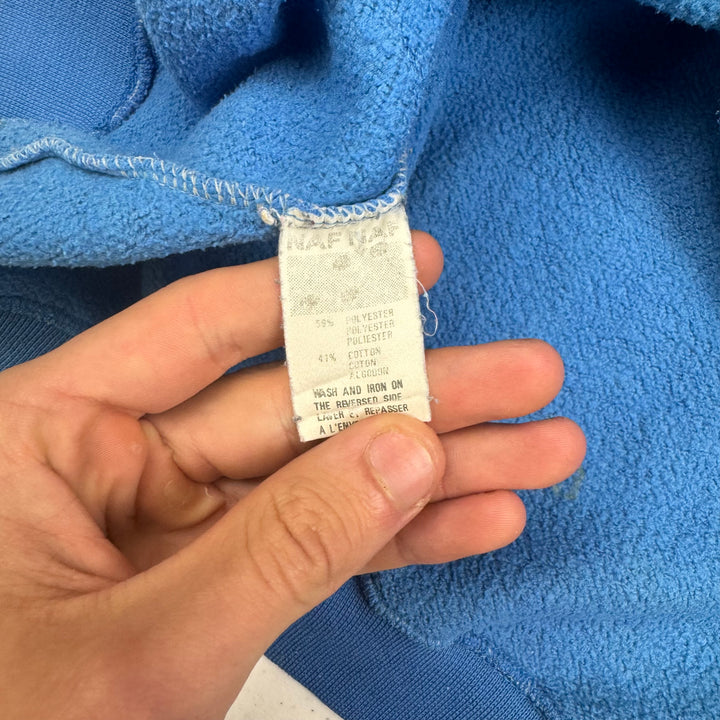 Naf Naf Embroidered Logo Sweatshirt Blue Medium