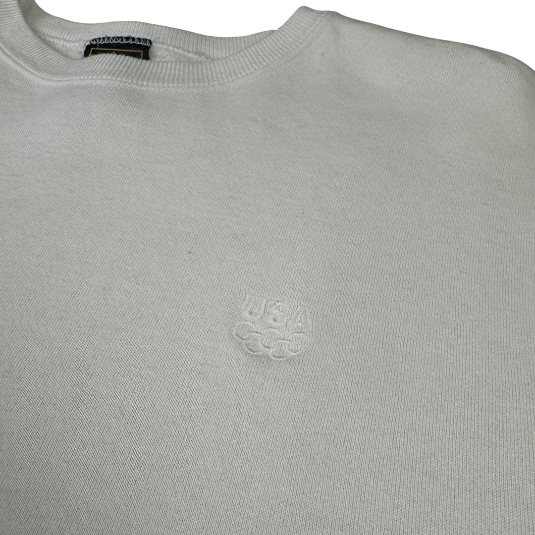 Vintage USA Olympic Crewneck Sweatshirt White