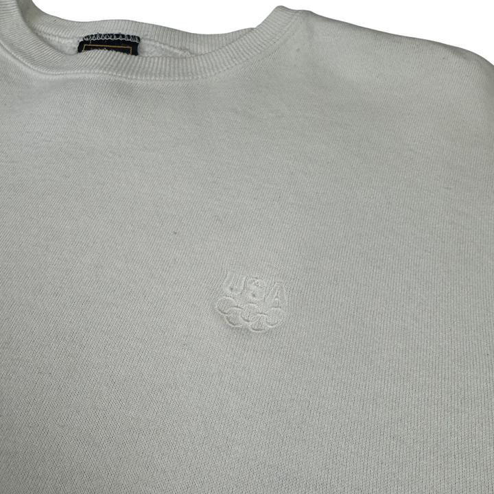 Vintage USA Olympic Crewneck Sweatshirt White