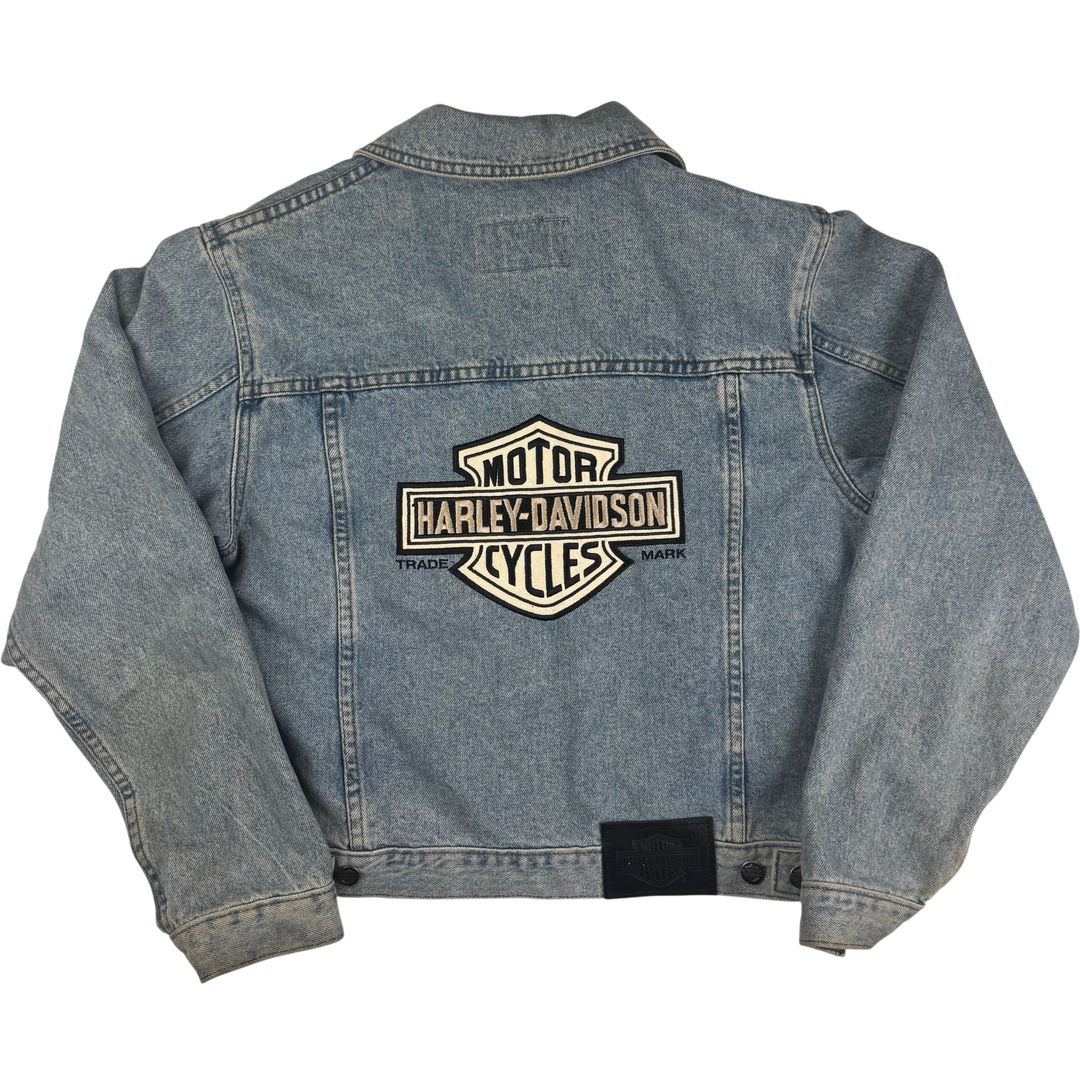 Vintage Harley-Davidson Denim Jacket Blue