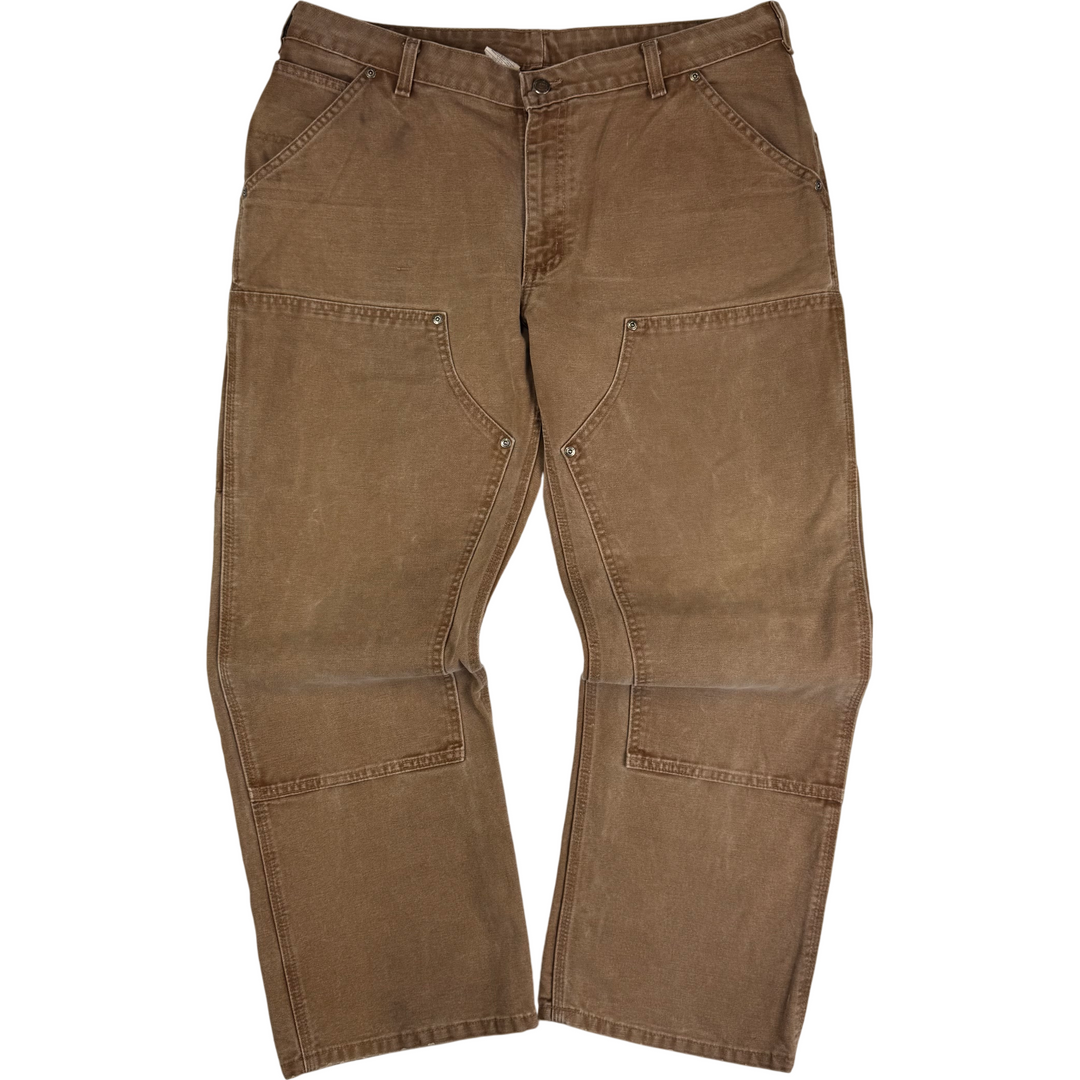 Carhartt Workwear Double Knee Carpenter Trousers Brown