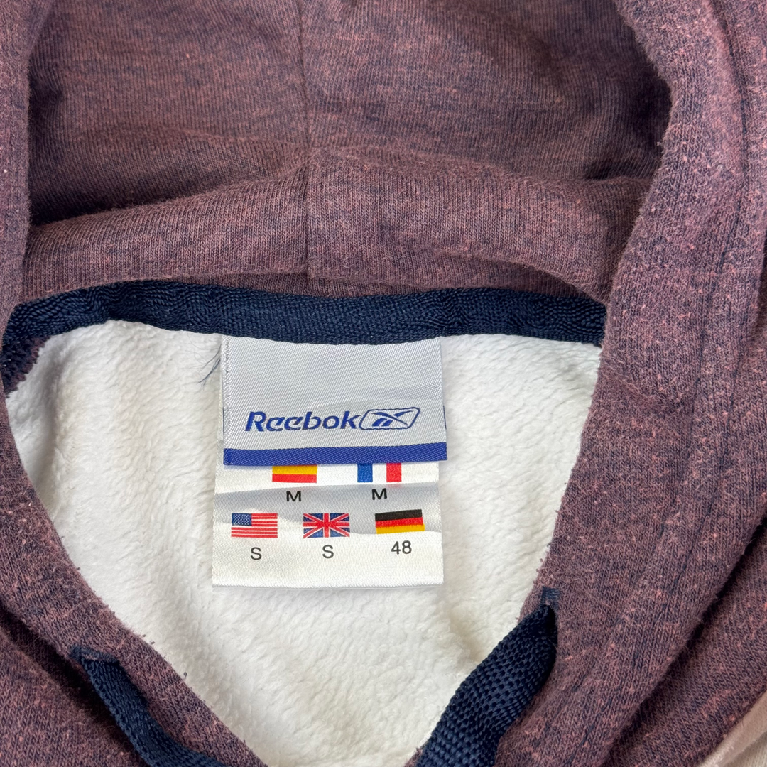 Reebok 90's South Compton Graphic Pullover Hoodie White Purple
