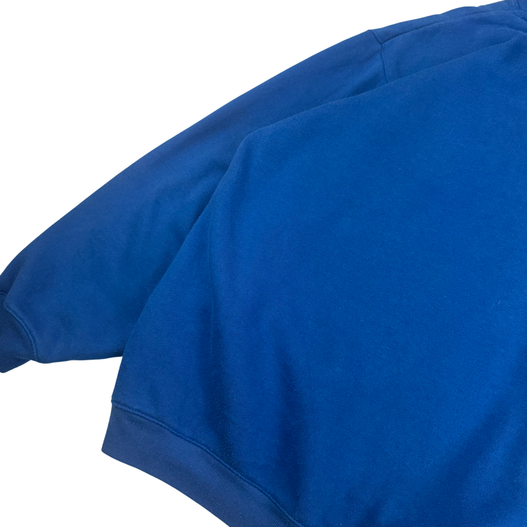 Vintage 90's Nike Duke Embroidered Pullover Hoodie Blue