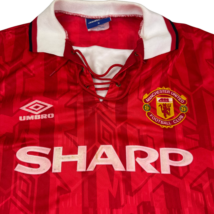 Vintage Umbro Manchester United Home Football Shirt 1992/94 Red Rare