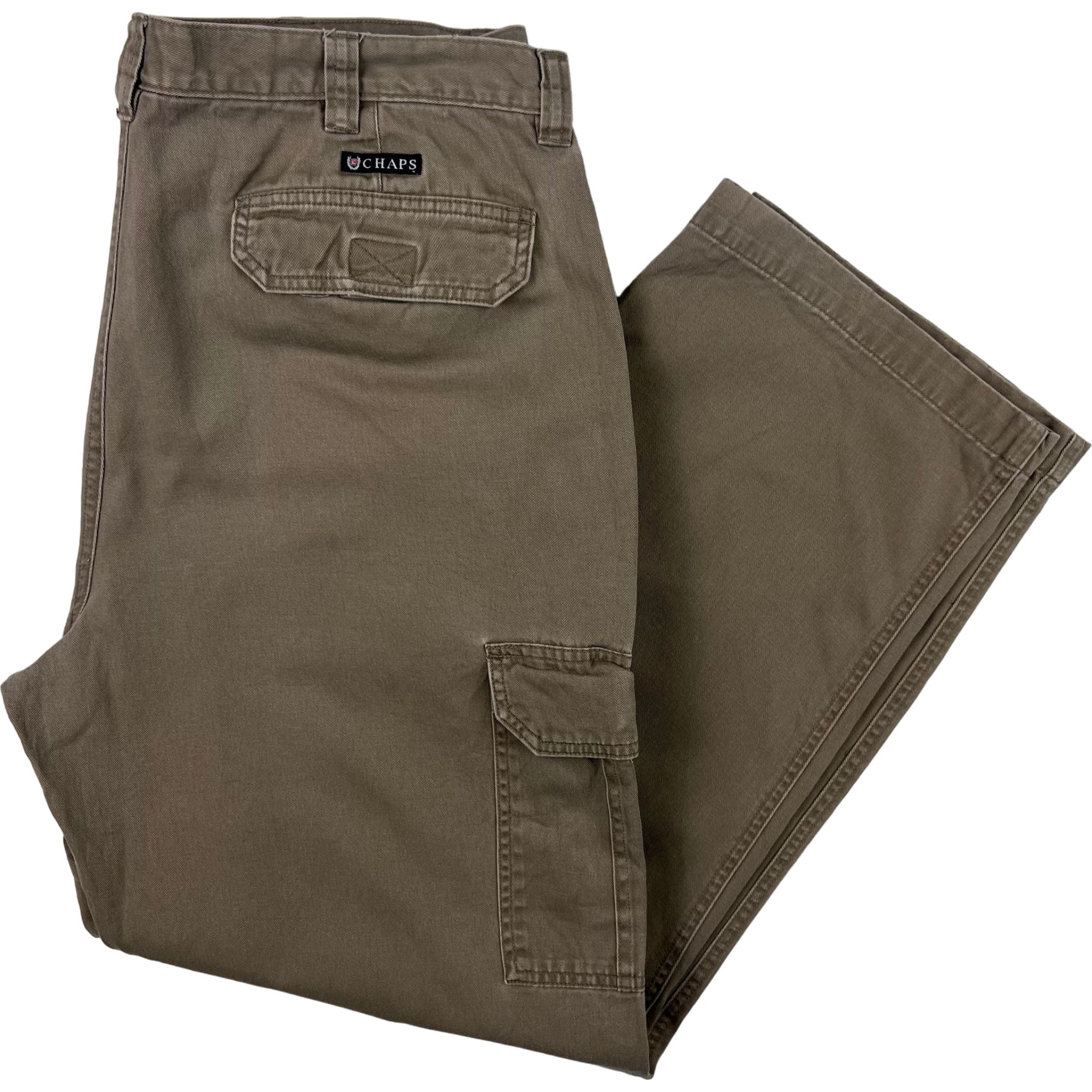 Chaps Cargo Workwear Trousers Light Brown