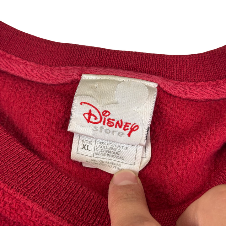 Disney Mickey Mouse Graphic Pullover Sweatshirt Red