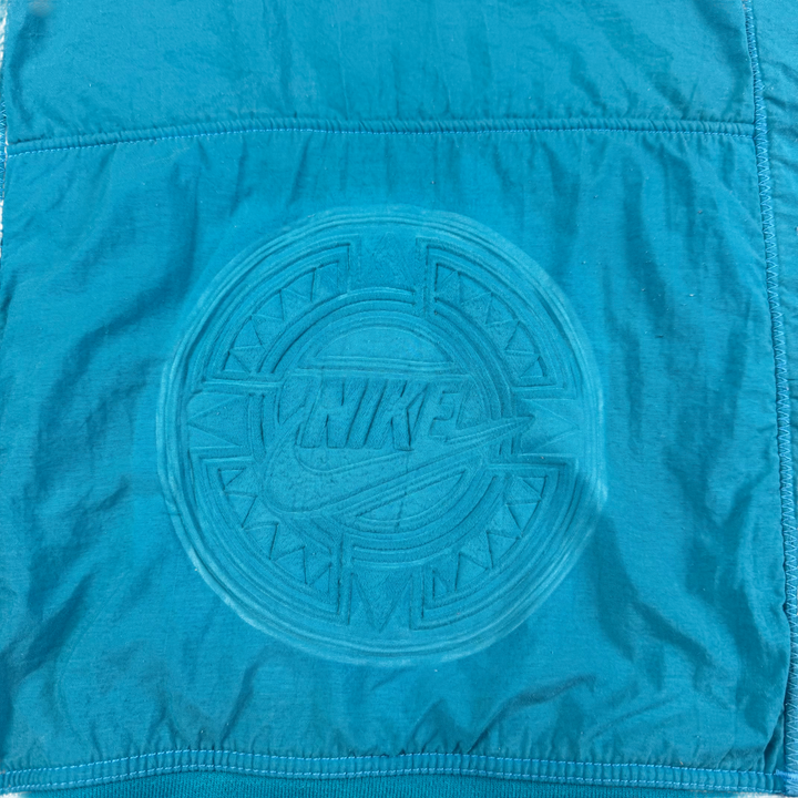 Vintage Nike 90's Embroidered Logo Sweatshirt Aqua Blue