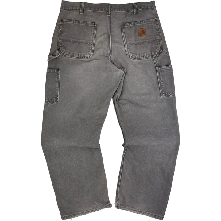 Carhartt Double Knee Original Fit Workwear Carpenter Trousers Grey