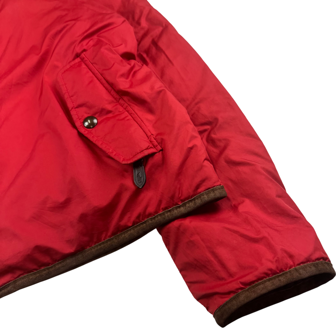 Vintage Polo Ralph Lauren Reversible Quilted Jacket Navy Red