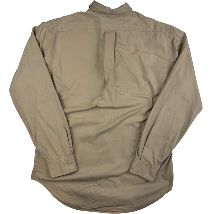 Ralph Lauren Classic Fit Long Sleeve Button Down Shirt Tan Beige
