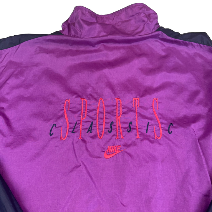 Vintage Nike 90's Sports Classic Full-Zip Track Jacket Purple