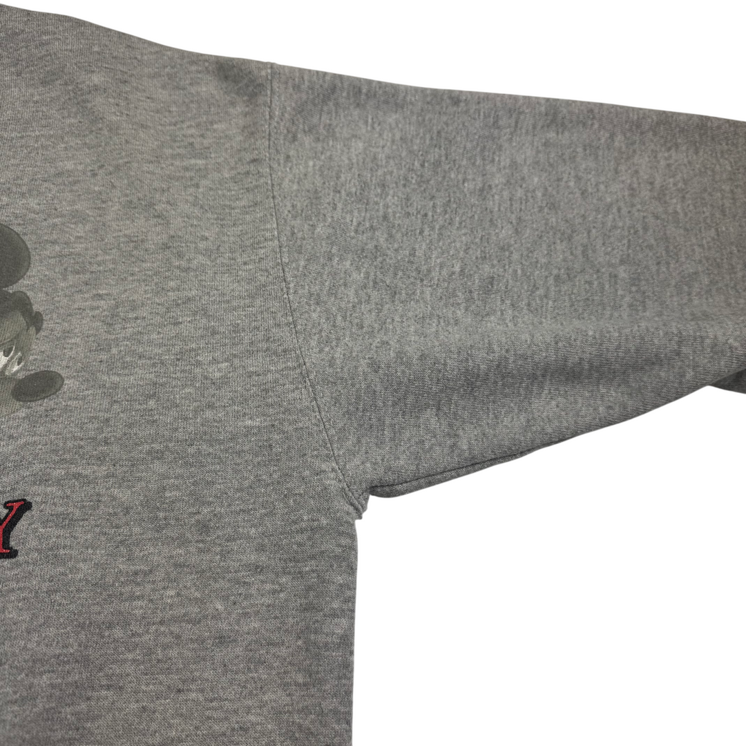 Disney 90's Mickey Mouse Graphic Sweatshirt Grey