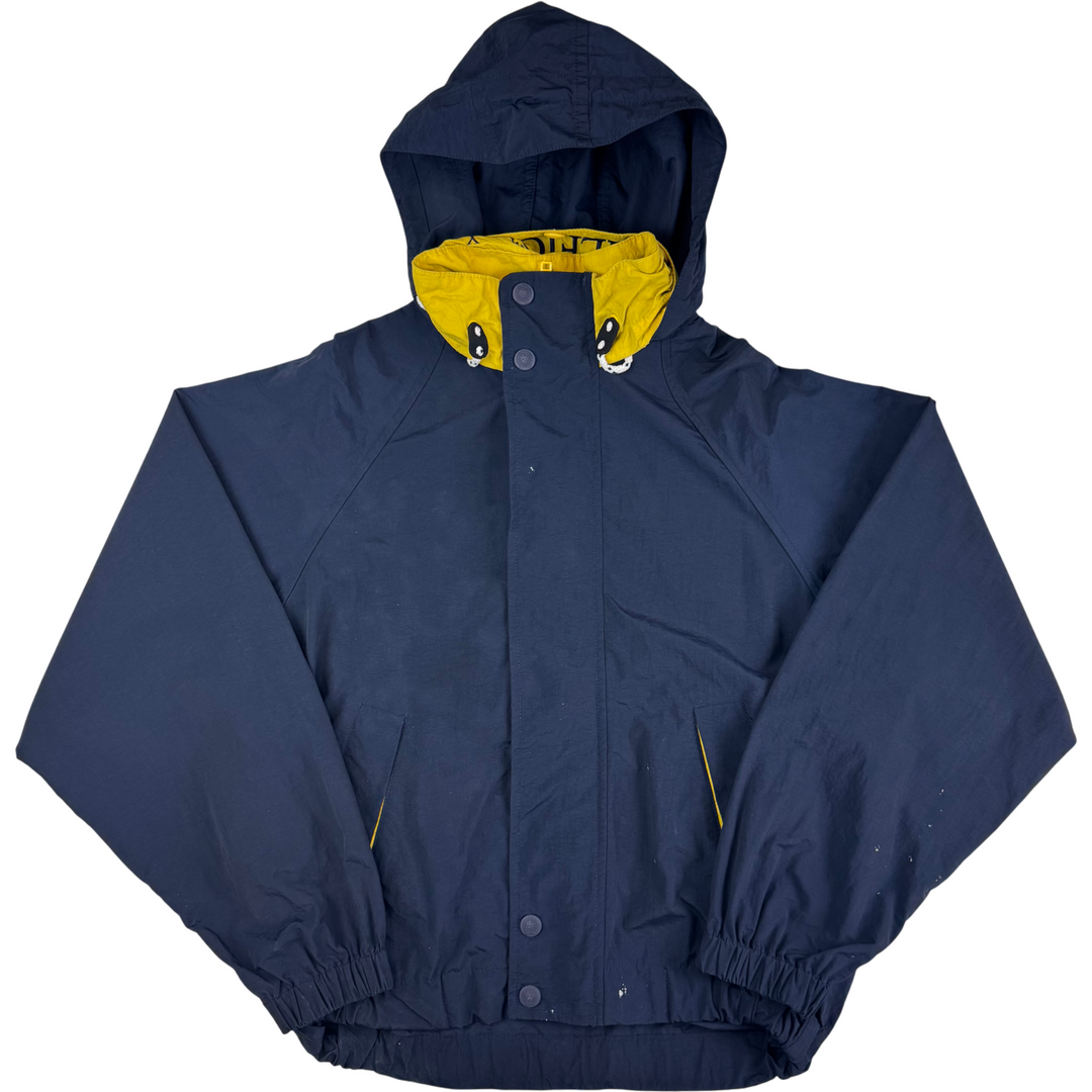 Tommy Hilfiger 90's Hooded Anorak Sailing Jacket Navy Yellow