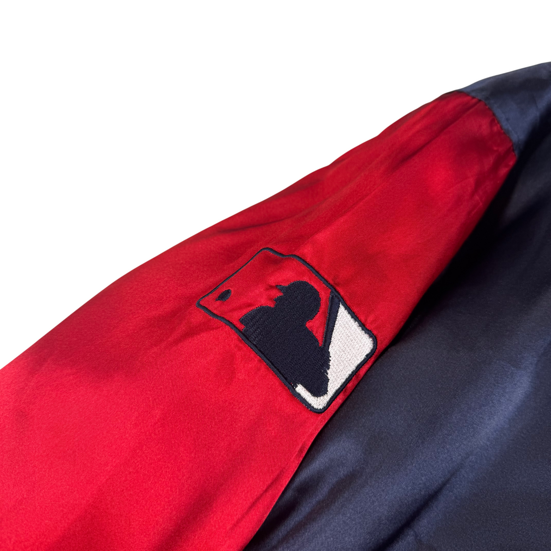 Vintage Majestic Cooperstown Boston Red Sox MLB Varsity Jacket Navy Red