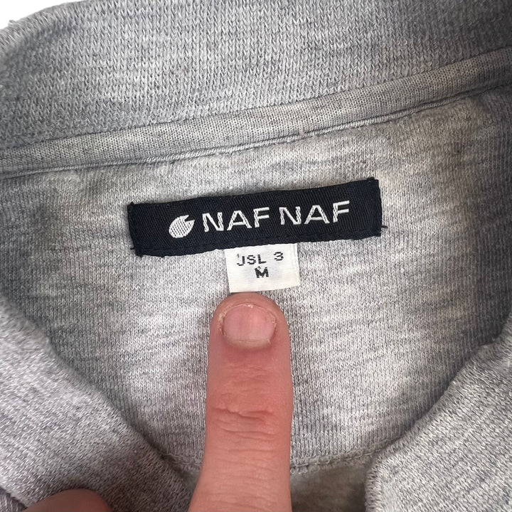 Naf Naf Embroidered Logo Sweatshirt Grey