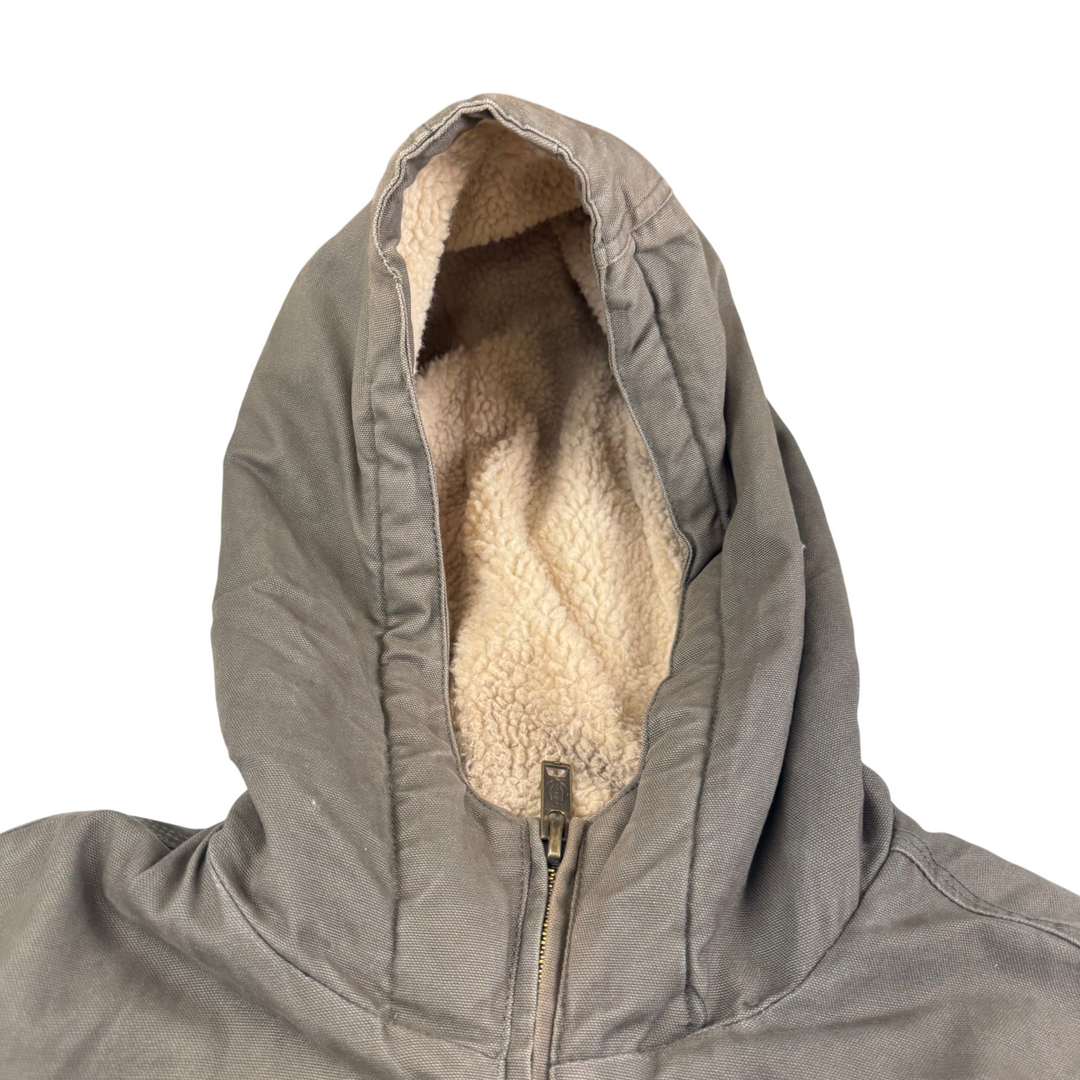 Dickies Sherpa Lined Full-Zip Workwear Jacket Khaki Green