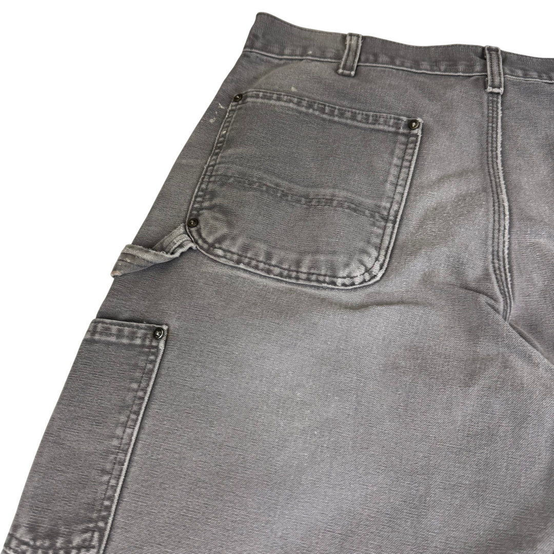 Carhartt Double Knee Original Fit Workwear Carpenter Trousers Grey